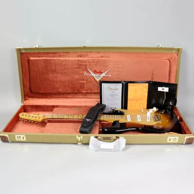 Fender Custom Shop Limited '55 Bone Tone Strat Relic Wide Fade 2 Color Sunburst image 10