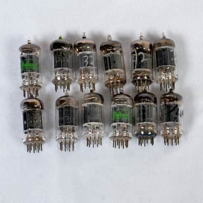 Vintage USA 12AX7 Tube Lot (9) + 5175 Tube – Tested Good – Strong Vintage Preamp Tubes image 2