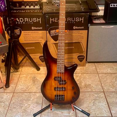 Jackson Spectra JS2 Bass Guitar - Tobacco Burst & FREE On-Stage Bass Guitar Gig Bag & Guitar Strap image 2