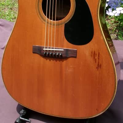 1973 Hand Made K Yairi YW400 Acoustic Guitar, very early model+Hard Case image 2
