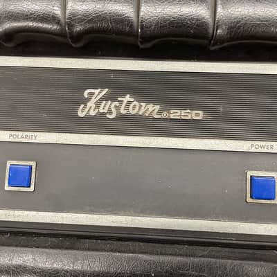 Kustom K250-1 Bass Amp Head 1970’s - Black Tuck & Roll image 3