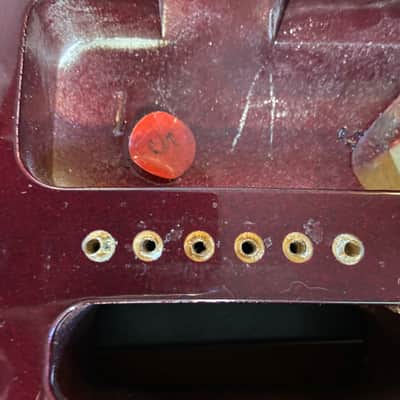 Fender MIM Standard Strat Midnight Wine Burgundy US Spec 2 7/32 Stratocaster Body image 5