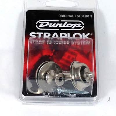 Dunlop Strap Locks - Guitar -Original Slim Button Strap Retainer System Nickel