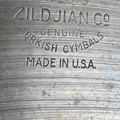 Vintage Zildjian Avedis 1950s Small Stamp B 20” Ride Cymbal image 2