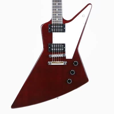 1999 Gibson Explorer Standard ‘76 Vintage Reissue Original USA Cherry Red 100% Super Clean with Orig Hard Brown TKL Case image 1