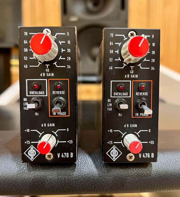NEUMANN V476 B PAIR January 1983 - All Original and Fully Tested image 1