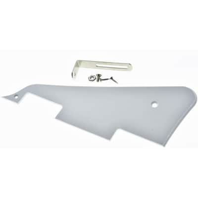 Solid White 1 Ply LP Guitar Pickguard with Nickel Stainless Steel Bracket and Steel Mounting Screws for USA Les Paul image 5