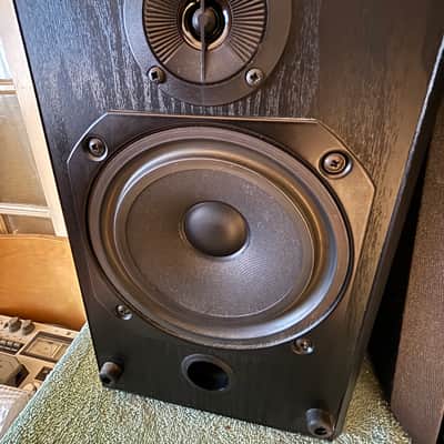 Bower & Wilkens B&W 200 Series- V201-2 Way Bookshelf Speakers 1989 - Back Ash image 6