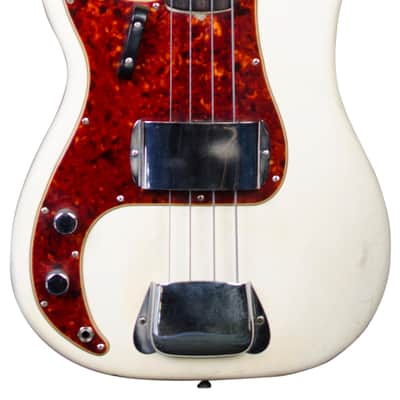 Fender Precision Bass Left Handed 1966 Aged Olympic White image 1
