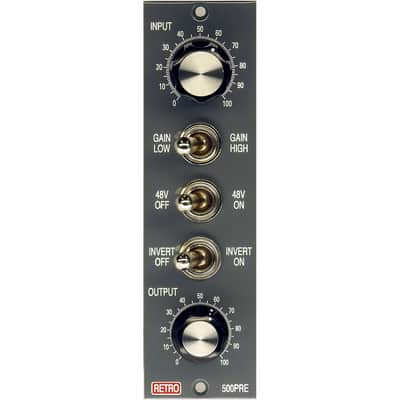 Retro Instruments 500PRE 500 Series Tube Microphone Preamp with 3 12AT7 Tubes image 1