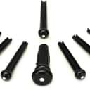 Fender Acoustic Bridge Pin Set - Black with White Dot