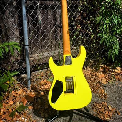 ESP Mirage Deluxe : 1987-88 era, Dayglow, Ebony, Lawsuit Headstock image 4