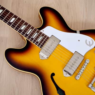 1998 Epiphone Elitist '64 Casino Sunburst Near Mint w/ Bigsby & Case, Japan Terada, McCartney Spec image 8