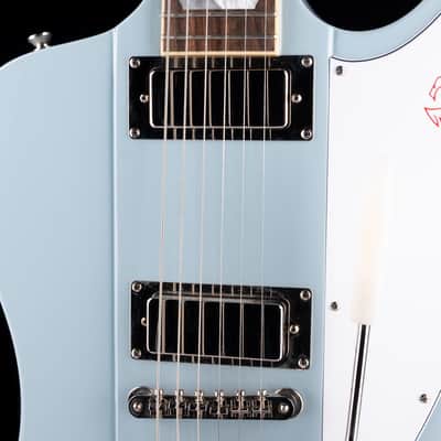 Epiphone 1963 Firebird V Frost Blue with Case - Demo image 4