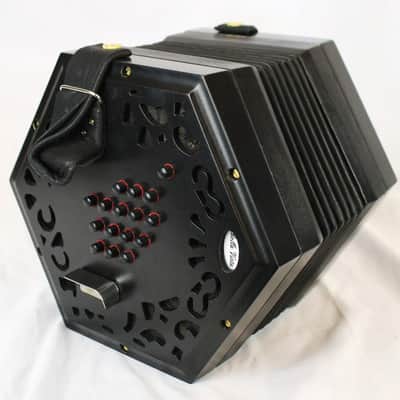 NEW Black Lacquer Bella Vista Marlowe English Concertina Alto 30 Button G3-C6 image 1