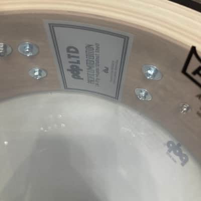 PDP - 5x14" Limited Edition, 20-Ply Maple/Walnut Snare Drum, Natural Satin Walnut 2012–2015 image 12