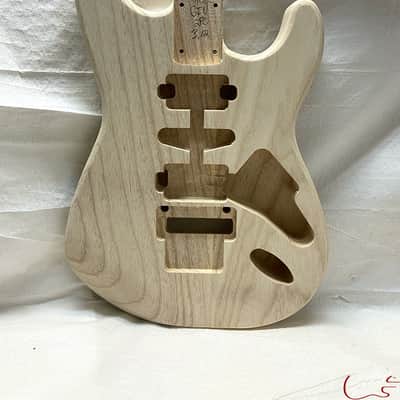 Guitar Mill S-Style Body / 2 pc. Ultra Light Swamp Ash / Floyd Rose® / HSH / 3 lbs. 12 oz. (#GIN-3455) image 1