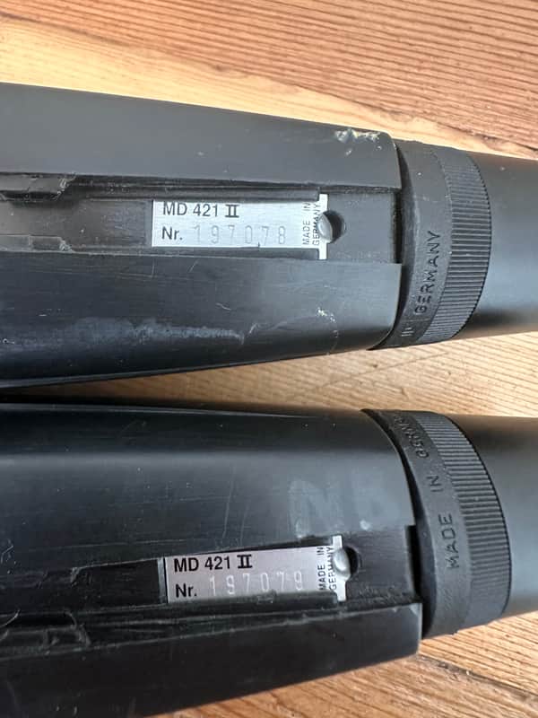 Sennheiser MD 421 II Cardioid Dynamic Microphone MATCHED STEREO PAIR! image 1