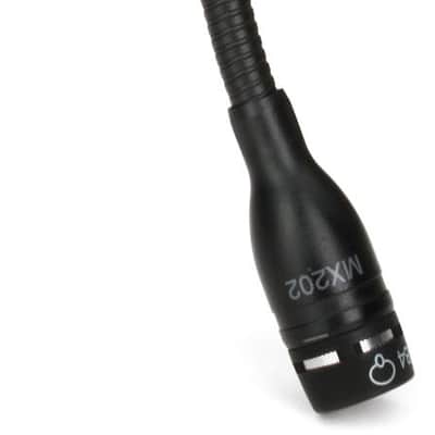 Shure MX202BP/S Microflex Overhead Supercardioid Microphone - Black image 1