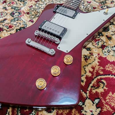 1991 Orville Explorer Gibson-Licensed Guitar, 100% Original, Japan Terada - Cherry image 7