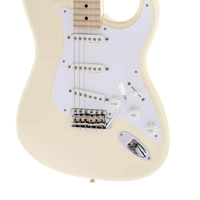 Fender Eric Clapton Stratocaster Electric Guitar. Maple FB, Olympic White image 1