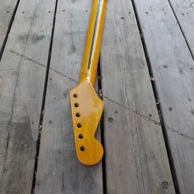 Canadian maple guitar neck  steel frets corian nut strat neck shred neck, fits oem image 6