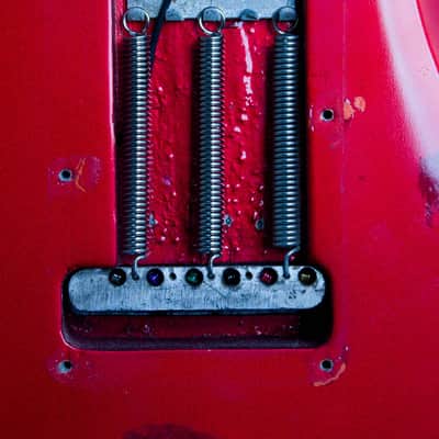 Fender Stratocaster Solid Body Electric Guitar (1966), ser. #110114, original black tolex hard shell case. image 15