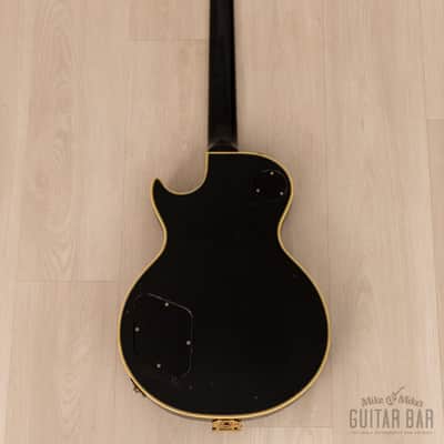 1981 Greco Super Real Custom EG1000 Black Beauty Vintage Guitar w/ Maxon Dry Z Pickups, Bigsby B7, Case image 3