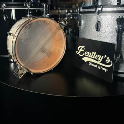 Vintage 1936 Ludwig & Ludwig 6.5x14" Super Solid 1ply Maple Snare Drum in White Duco & Nickel Plated Hardware image 8