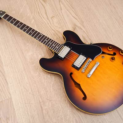 1981 Greco Super Real SA1200 Vintage Long Guard Lacquer 335 w/ Dry Z PAFs & Case, Japan image 13