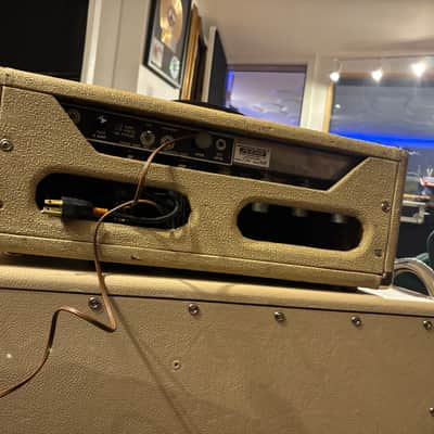 63’ Serviced Fender Bassman 6G6-A/B Brownface 50-Watt Guitar Head & cab Blonde - recapped feb 2024 by Andy Fuchs! image 24