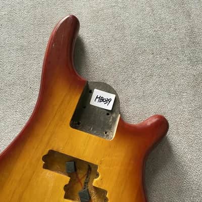 Sunburst 4 String Electric Bass Basswood Body image 3