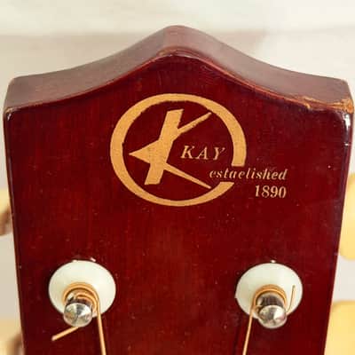1970s Kay K-72S Starter Series Parlor Guitar Sunburst – Perfect Traveler image 7