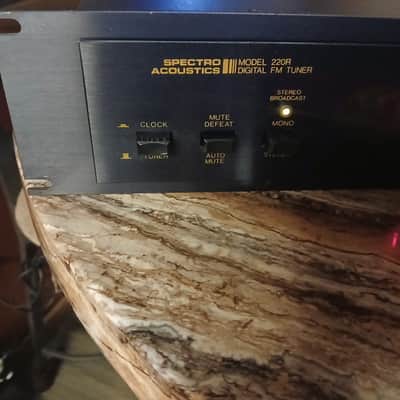 Spectro Acoustics 220R FM Digiral Tuner! Rare! 1980 - Black mil-spec anodized image 5