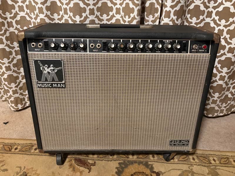 Music Man 212-HD One Fifty 2-Channel 150-Watt 2x12" Guitar Combo 1980 - 1984 - Black image 1