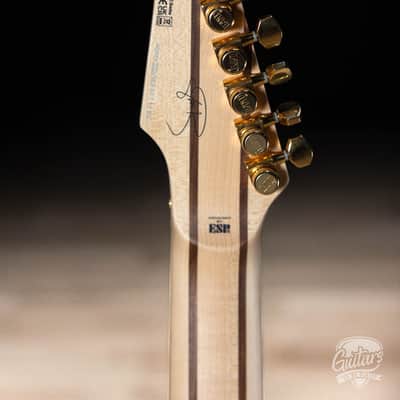 ESP LTD JRV-8 Javier Reyes 8-String Guitar w/ Case – Metallic Gold image 6