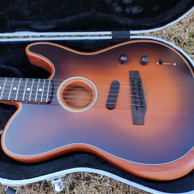 Fender American Acoustasonic Telecaster - USA - Darkburst - Clean Tele w/ Hardshell Case! image 2