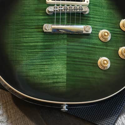 2013 Gibson Les Paul Slash Signature 50's Standard Electric Guitar Anaconda Green + HSC image 5