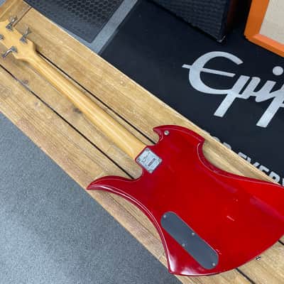 B.C. Rich Mockingbird Bass Platinum Series 1998 - Red image 11