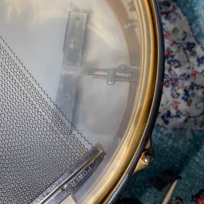 Gretsch Holy Grail 1960s Gold Engraved, Round Badge 14x5" Snare Drum. Excellent!! image 13