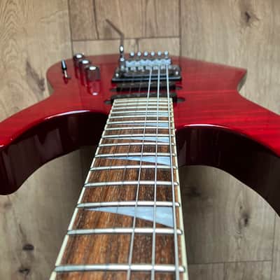 Jackson DK2 FS (Firestorm) Dinky, HSS, Made in Japan, See Through Red image 3