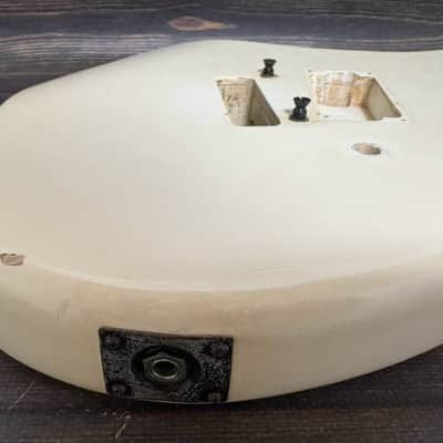 80s KRAMER Baretta Shape Body White 1H JK-1000 LK EK w/Plate Made in Japan as is image 4