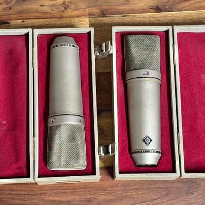 Neumann U67 Large Diaphragm Multipattern Tube Condenser Microphone - Matched pair, consecutive serials image 8