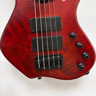 AC Guitars RSK 5 string bass 2025 - Red image 1