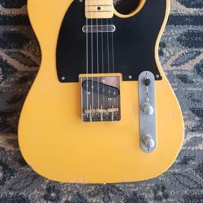 Nash T-52 - Boat V Neck - Lollar Pickups - 2005 - Light Aging Butterscotch Blonde image 2