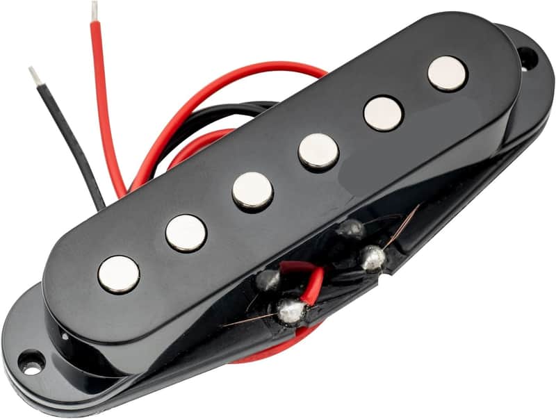 Single Coil Pickup for Guitar Middle, Black image 1