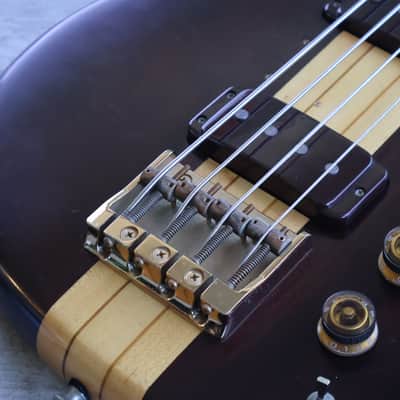 1980 Ibanez Japan MC940 Musician Series Neckthrough Fretless Bass (Dark Stain) image 4