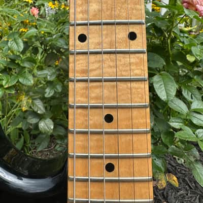 1984 Fender Stratocaster E Serial with S1 Tremolo and L Serial Flame Maple Neck - Black image 6