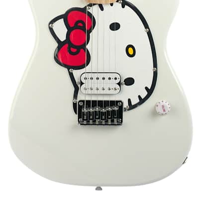 New Squier Hello Kitty Stratocaster White w/Hello Kitty Graphics #CYKF25009084 image 3