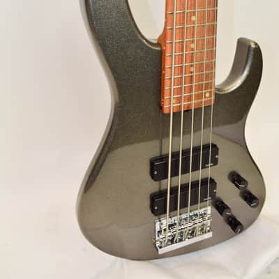 Sadowsky MetroExpress Modern 5-String Bass Guitar, Maple Fingerboard, Silver Metallic w/ Bag image 3